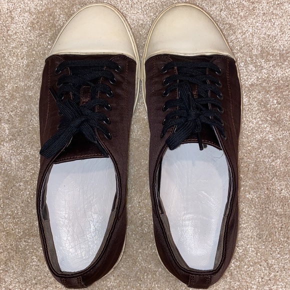 Lanvin Men’s Cap-Toe Sneakers With Dustbag. - Picture 7 of 8